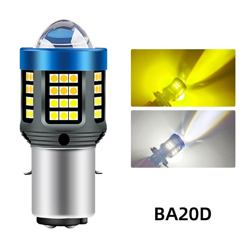 1 Đèn Pha led 12v-32v h4 ba20 3030smd Siêu Sáng Cho Xe Máy