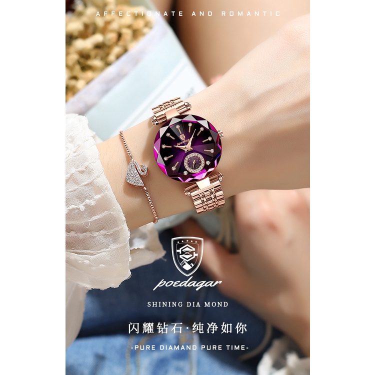 Đồng Hồ patek eggplant 719 Chống Thấm Nước Thời Trang Cho Nữ