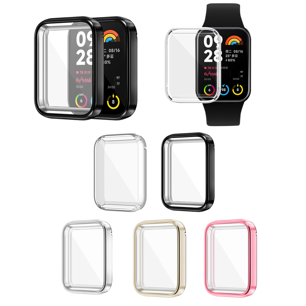 Bảo Vệ Ốp tpu Mạ Điện Mỏng Bảo Vệ Màn Hình Cho Xiaomi Mi Band 8 Pro MiBand 8 Pro Xiaomi Smart Band 8