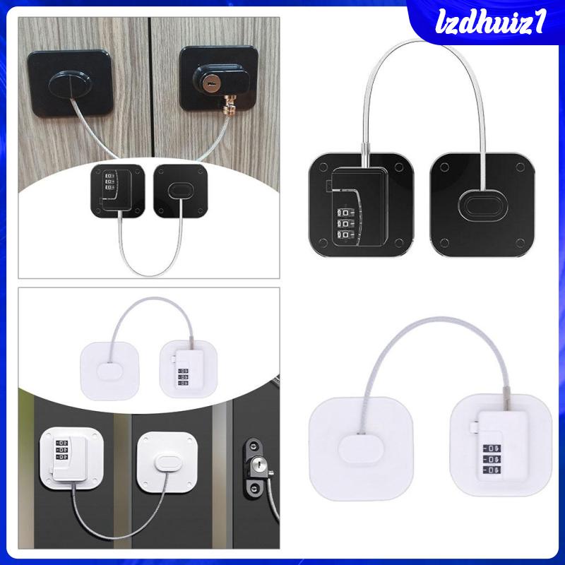 Khóa Tủ Lạnh Không Chìa Khóa Mật Khẩu Ba Số An Toàn Cho Bé