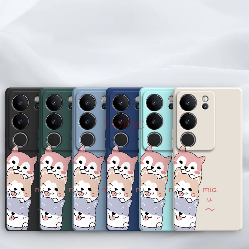 Ốp lưng vivo v29 5g / v29e 5g / v23 5g / v23e / v25 / v25e / v27 5g / V27E Ốp Điện Thoại In Hình Chú Chó Ngộ Nghĩnh Đáng Yêu Cho GG