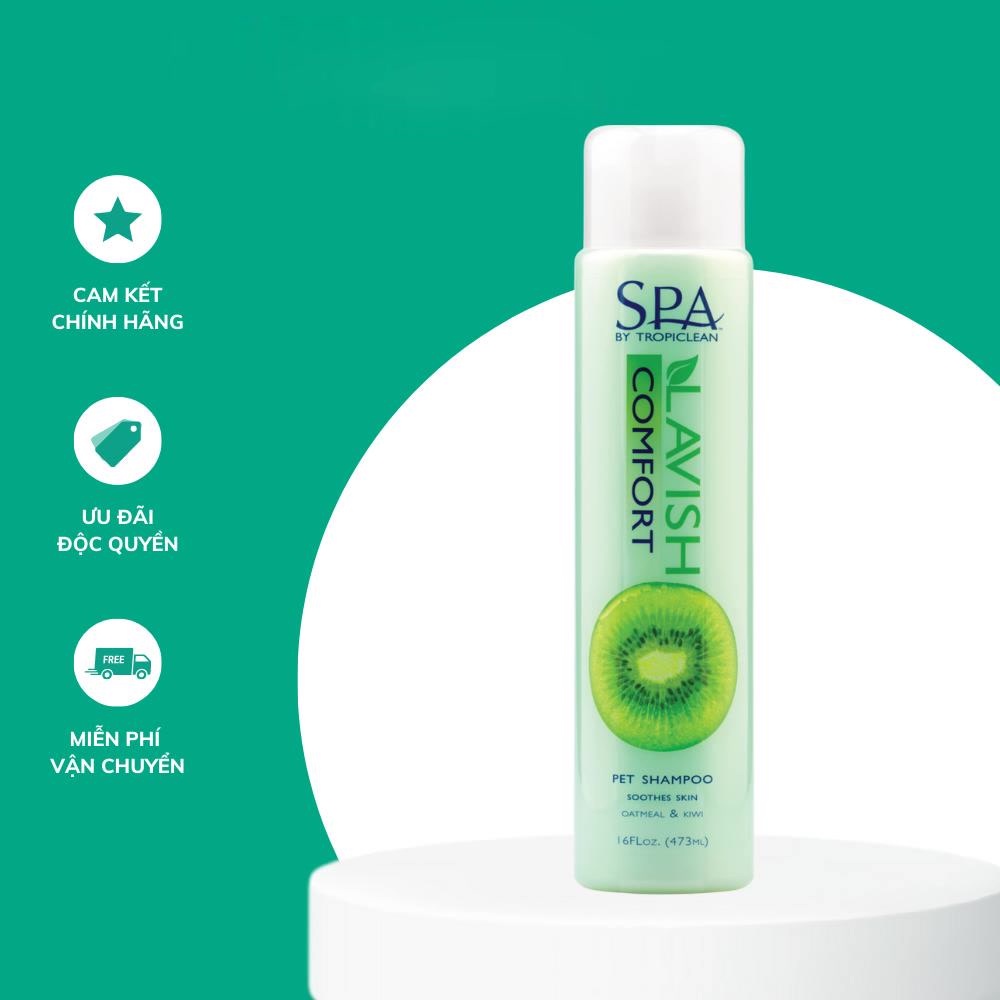 Sữa Tắm SPA Dưỡng Lông dành cho Chó Mèo Lavish Shampoo TropiClean