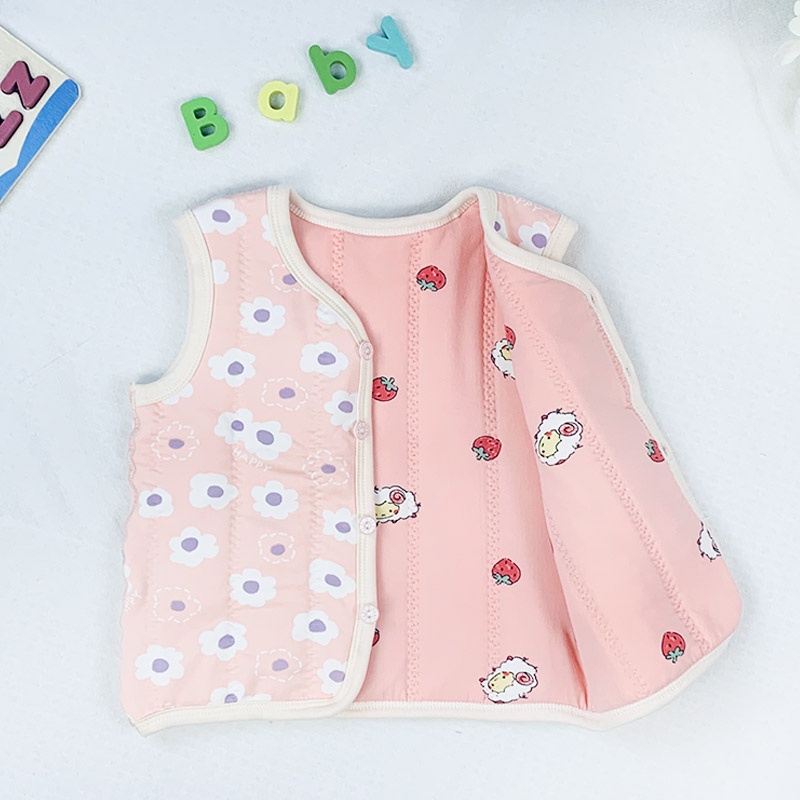 Áo Khoác Không Tay Giữ Nhiệt Mặc Ở Nhà Thời Trang Thu Đông Cho Bé Trai Và Bé Gái