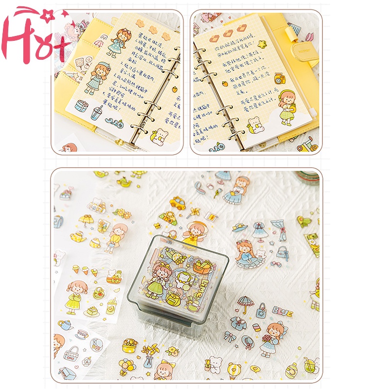 Jr Set 50 Miếng Dán anime pet Chống Nước Không Cắt Tỉa Cho Học Sinh Và Bé Gái vn
