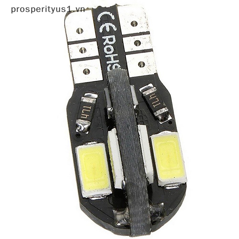1  Set 2 Bóng Đèn led t10 canbus 5630 8smd 12v 8000k Ánh Sáng Trắng Dành Cho Ô Tô