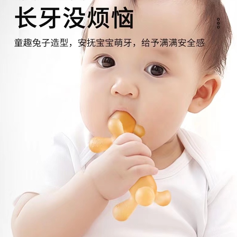 Keo Dán Răng Cho Bé 0-36 Tháng Tuổi Hình Thỏ Dễ Thương