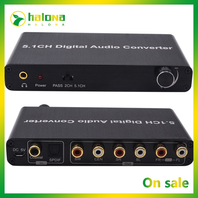 Halo Bộ Chuyển Đổi Âm Thanh Kỹ Thuật Số 5.1ch spdif Sang 5.1 Kênh
