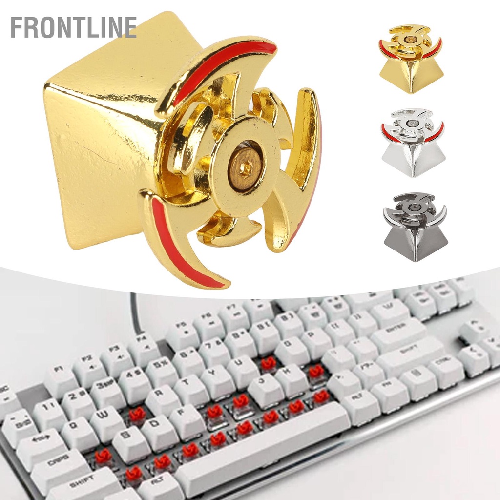 Frontline Xoay Keycap Kim Loại Hình Đầu Thiết Kế Công Thái Học DIY Tùy Chỉnh Cho Bàn Phím Cơ