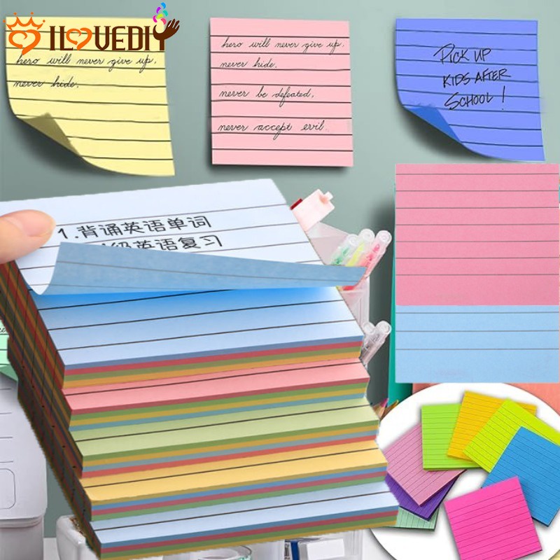 Miếng Dán Ghi Chú / Giấy Ghi Chú Tự Dính Nhiều Màu Sắc ins Dành Cho Học Sinh / Văn Phòng Phẩm