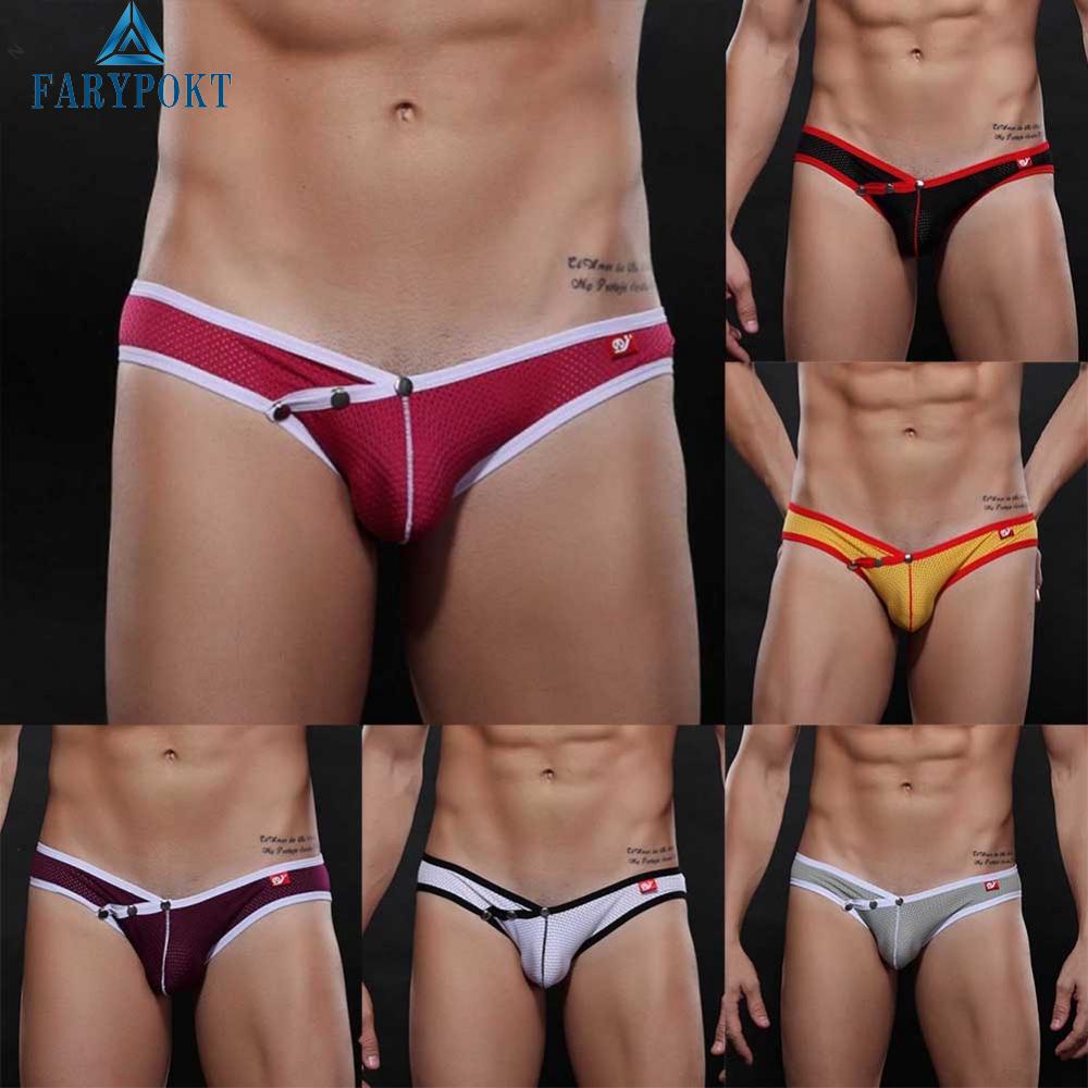 Quần Lót Nam Lưng Thấp Co Giãn Thoáng Khí Màu Sắc