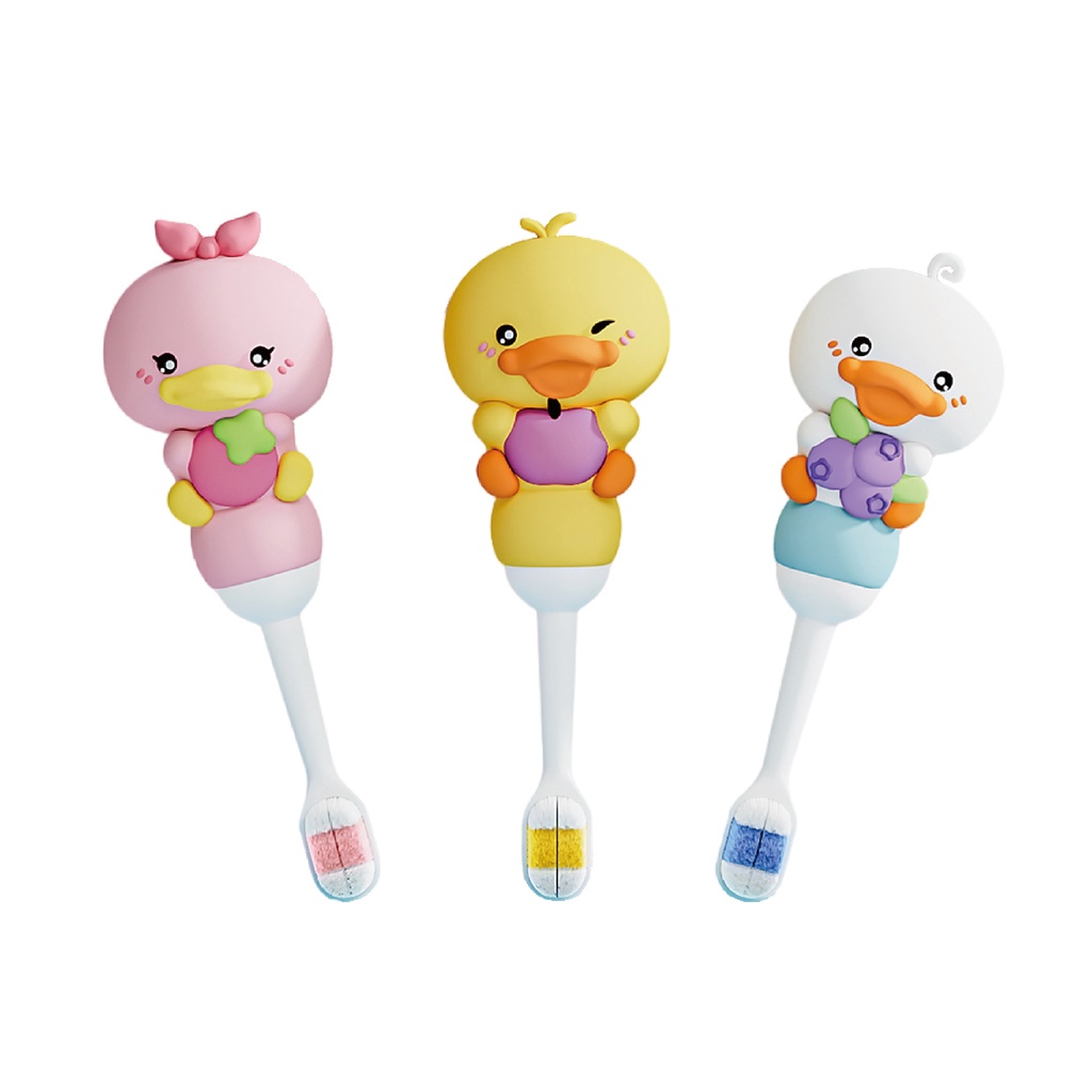 Bàn Chải Đánh Răng Lông Mềm Hình Hoạt Hình Cho Trẻ Em 2-12 Tuổi