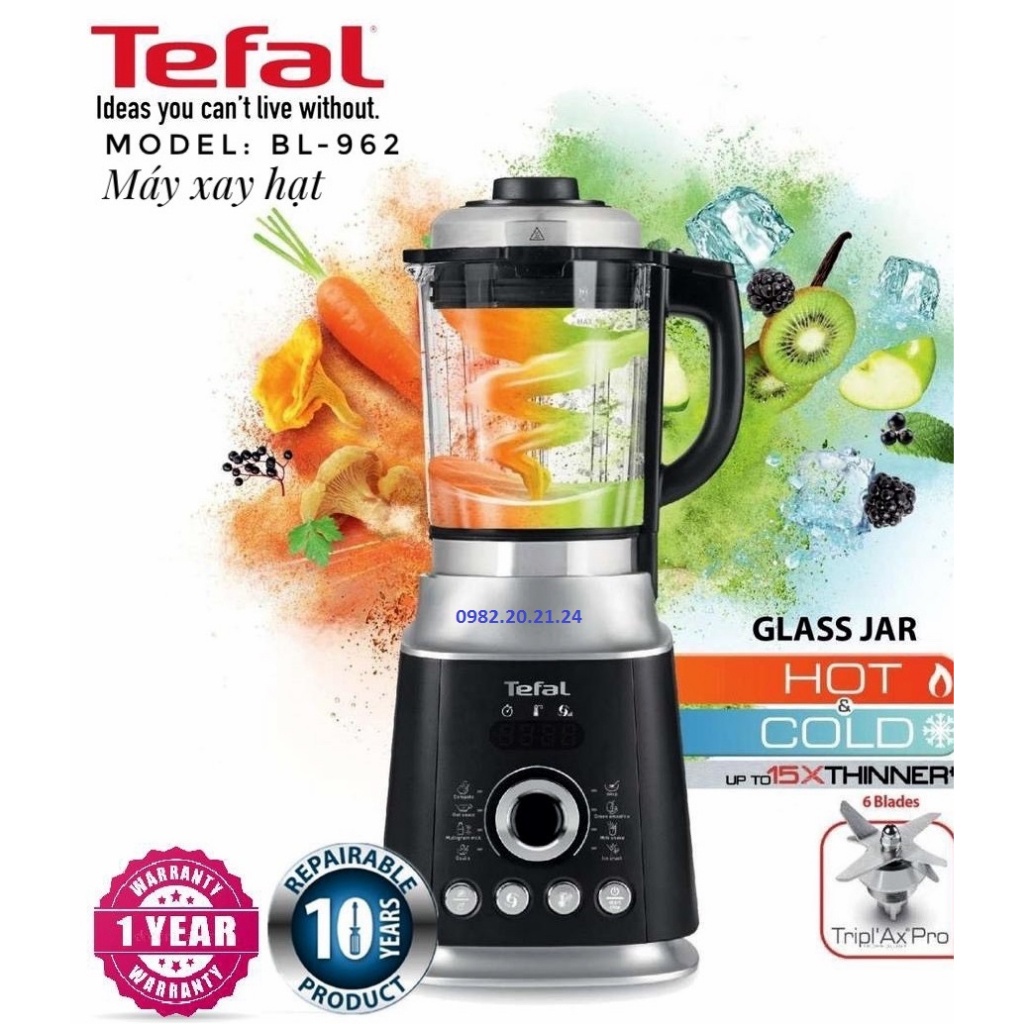 Máy Làm Sữa Hạt TEFAL BL962B, Máy Xay Sinh Tố, Dung Tích 2L, Làm Soup, Nhập Đức, BH 12 Tháng, giadungnhapkhau19