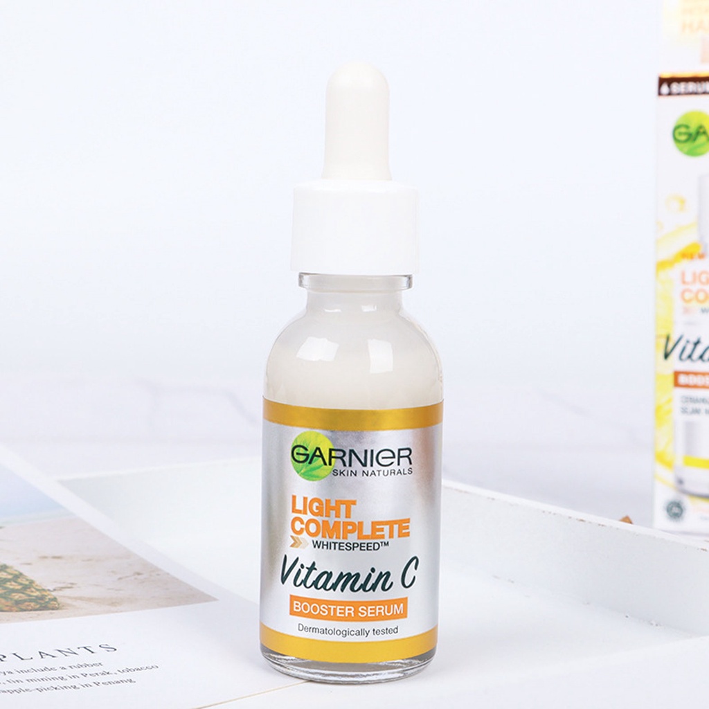 Vog 30ml Vitamin C Booster Serum Garnier Bright Complete Nicotinamide Bright Skin Tone Essence Fade Acne Mark