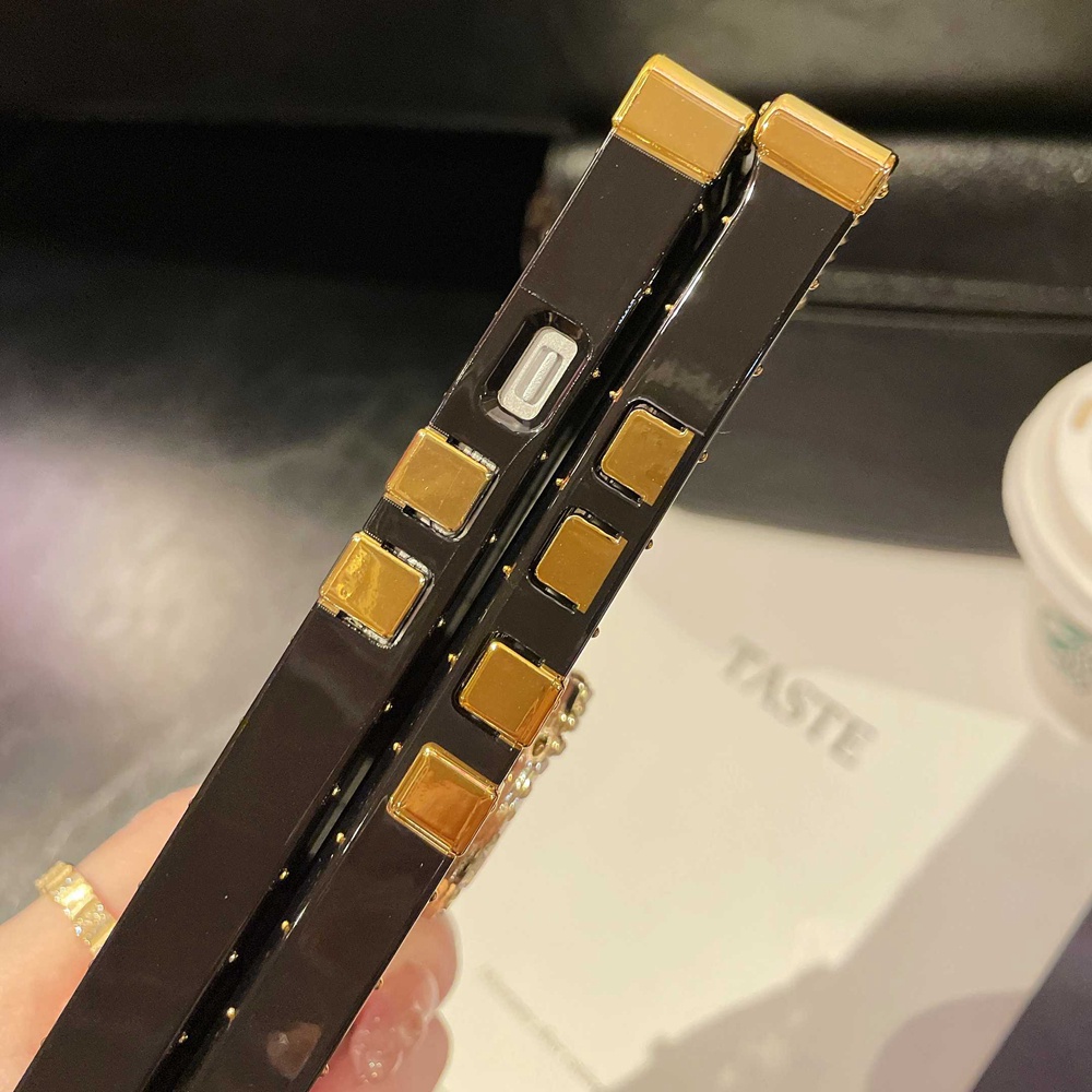 Bao Da Điện Thoại Hình Vuông Đính Đá Lấp Lánh Cho redmi note 12 4g 12 pro plus 5g 12c