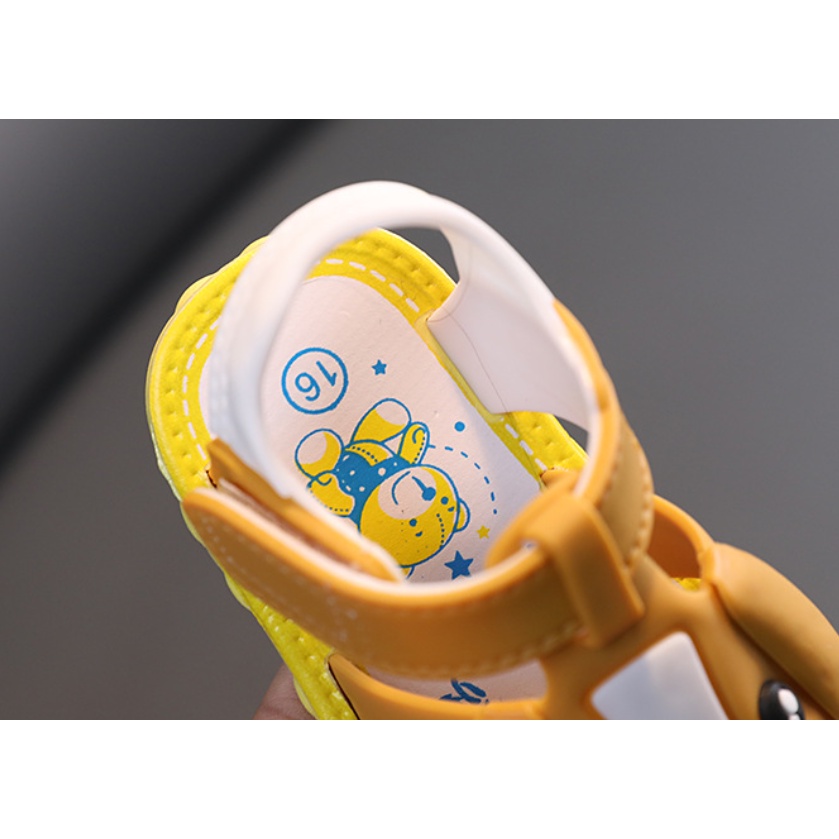 95G. GIÀY NHỰA MỀM CHỐNG TRƠN CHO BÉ TRAI BÉ GÁI 6-36 THÁNG. DÉP QUAI HẬU DỄ THƯƠNG CHO BÉ. BABY LINK SHOPEE