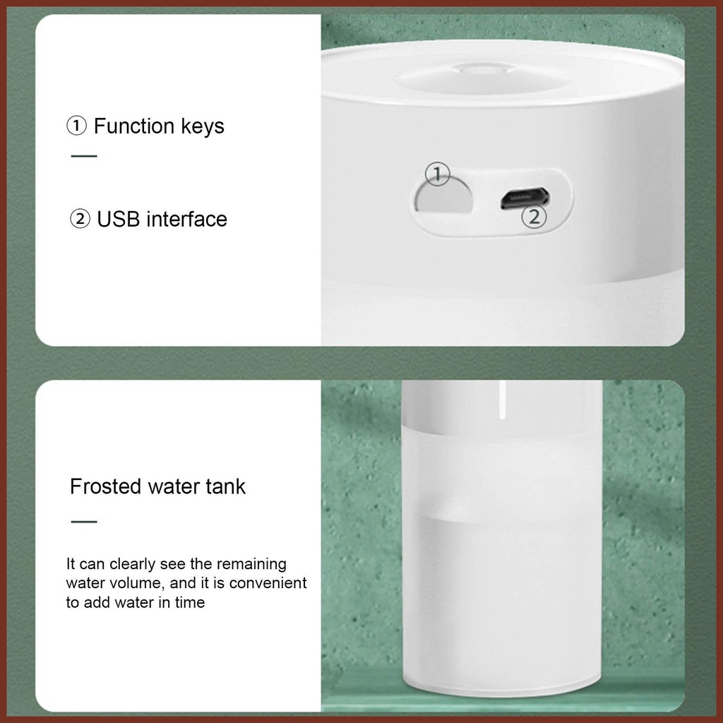 Máy Khuếch Tán Tinh Dầu Làm Ẩm Không Khí mini usb Cho Xe Hơi / Nhà Ở / Xe Hơi haoyisvn