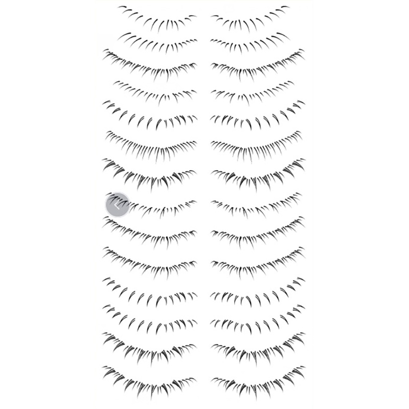 Hình Xăm Dán Lông Mi Giả Kháng Nước Lâu Trôi Tự Nhiên