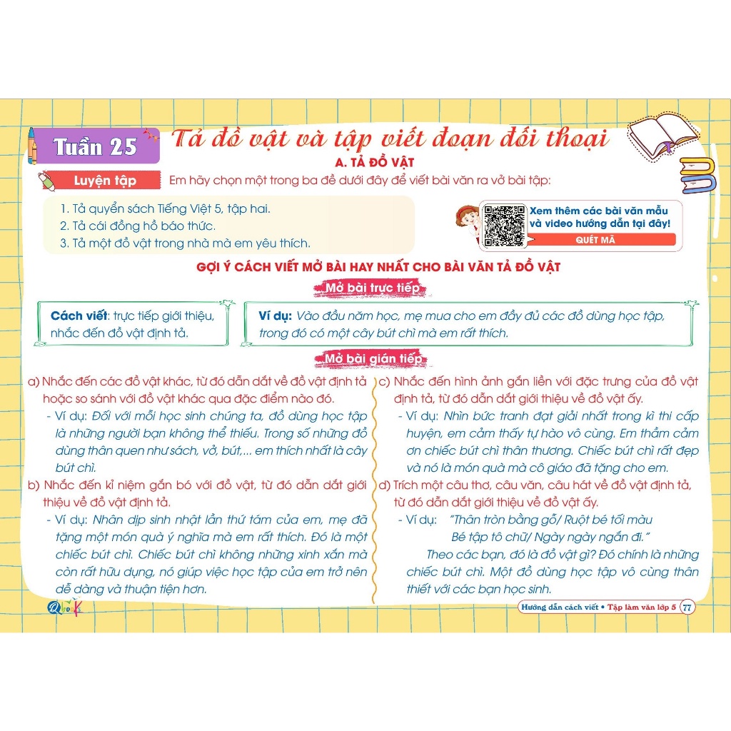 Sách Hướng dẫn cách viết TẬP LÀM VĂN Lớp 5 - Cả năm  - Bản Quyền