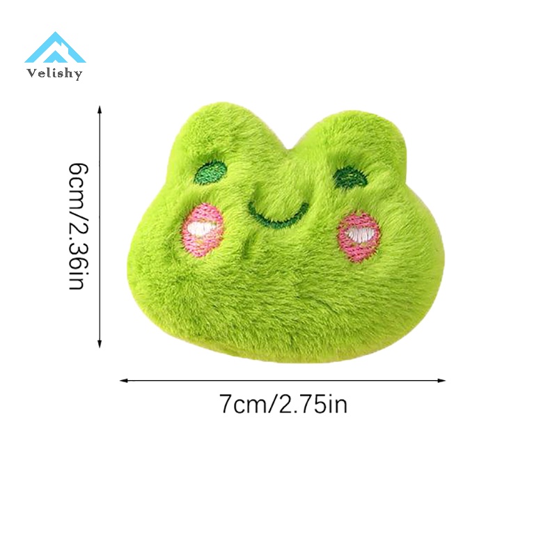 Velishy Phụ Kiện Ghim Cài Ba Lô / Áo Khoác Hình Động Vật / Thỏ / Ếch Nhồi Bông Dễ Thương Sáng Tạo