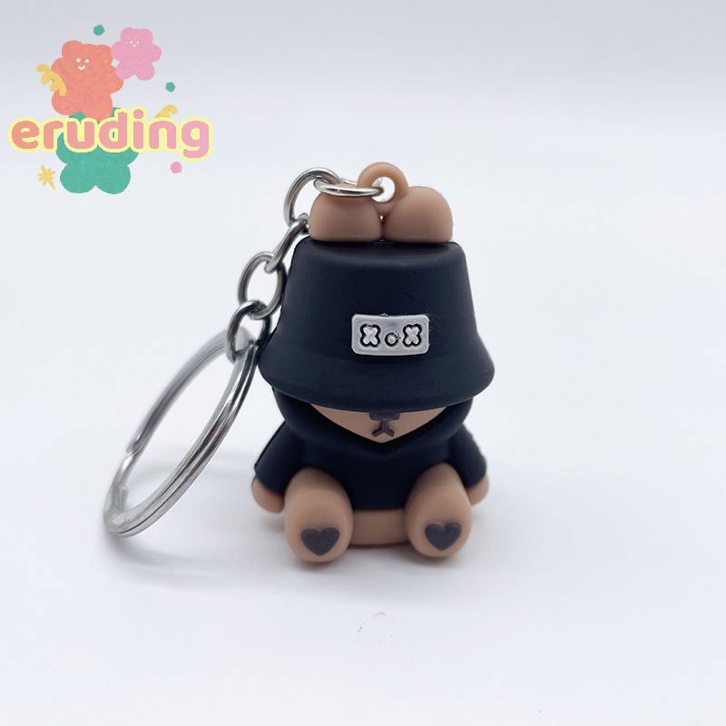 Móc Khóa Hình Gấu Đang Ngủ Bằng PVC Dễ Thương Thời Trang Trang Trí Túi Xách / Móc Khóa Xe Hơi