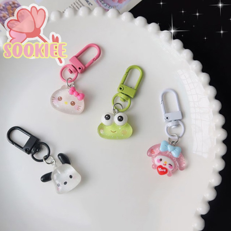 Móc Khóa Hình Chó san Liu kt pacha Hoạt Hình Đáng Yêu Có Đèn Nhấp Nháy Cho Nữ Sinh