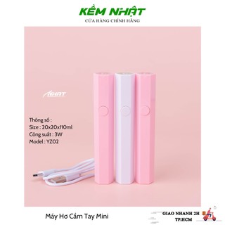 Máy hơ cầm tay mini tích điện công suất 3w - đèn hơ gel
