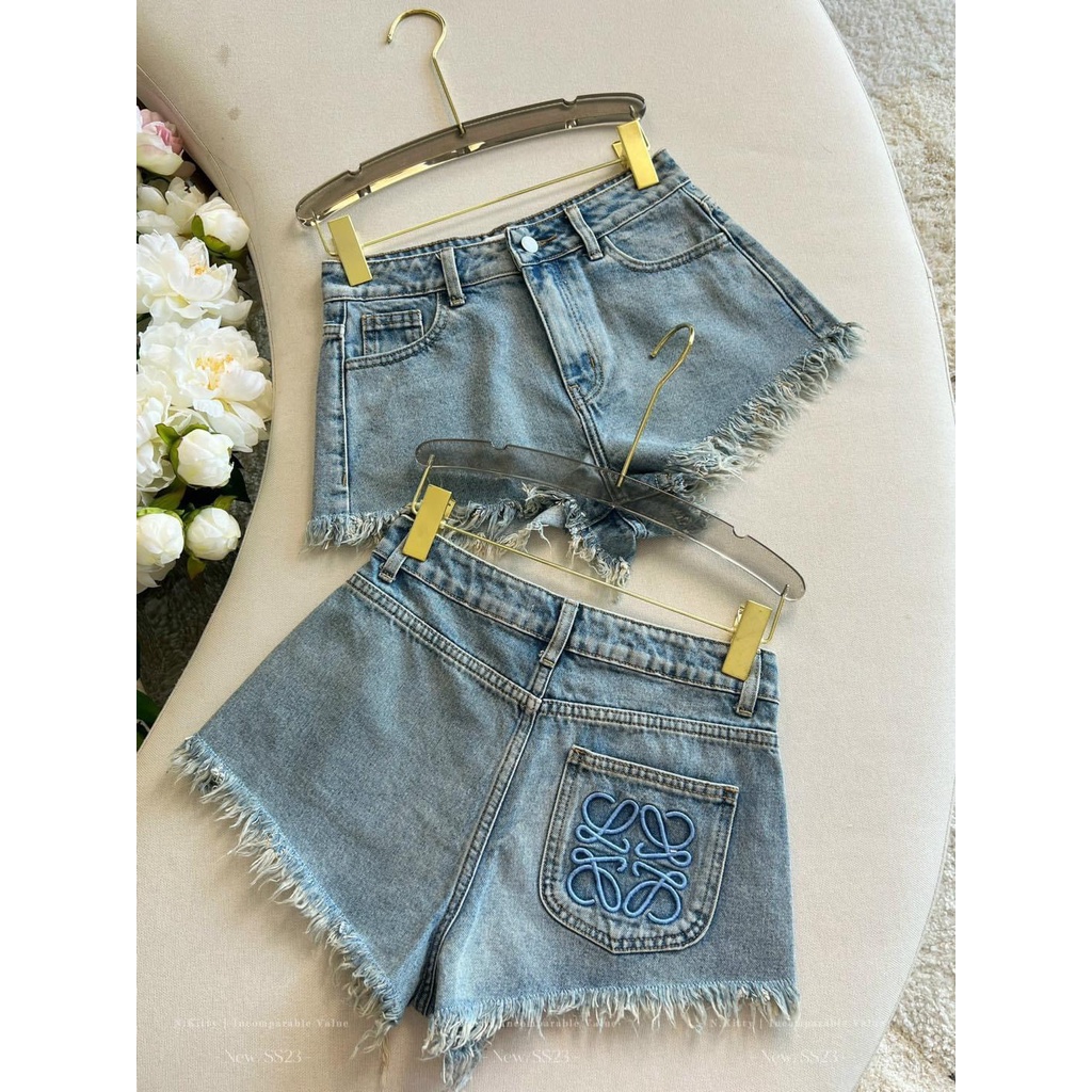 Quần sho.rt jean túi loe.we