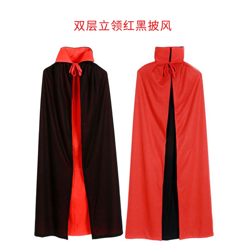 Hàng Có Sẵn Áo Choàng Hóa Trang Cướp Biển Mặt Đỏ Đen Có Mũ Trùm Đầu Hóa Trang halloween Cho Người Lớn Và Trẻ Em