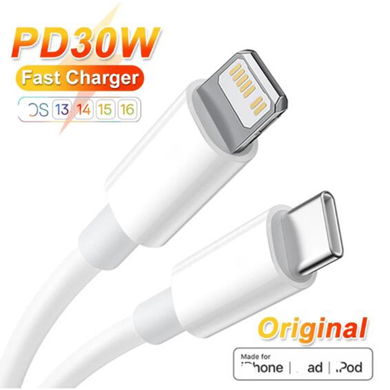 XIAOMI Bộ 5 Cáp Sạc Nhanh 20w pd 30w Cho iphone 14 13 12 11 pro max xs xr x8 + type c