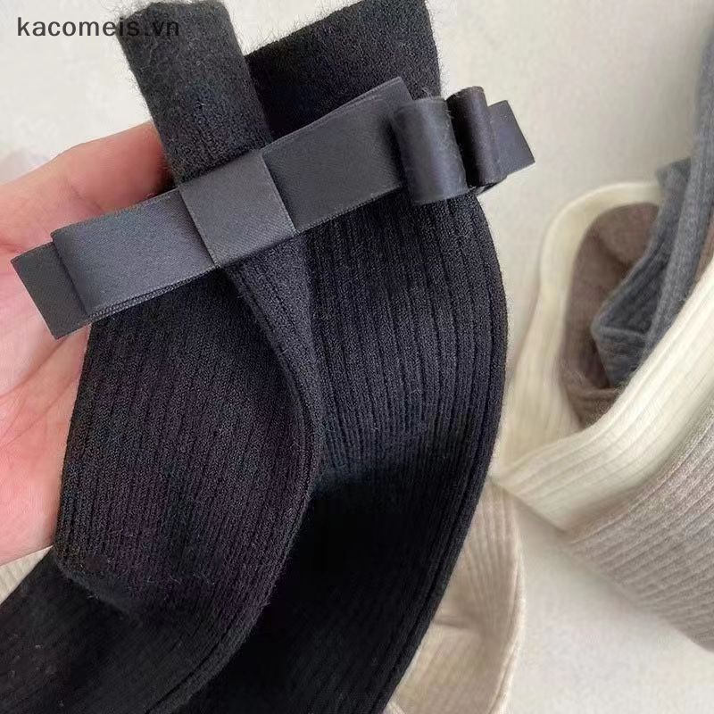 Vớ Cao Qua Gối Đính Nơ Phong Cách lolita Nhật Bản Dễ Thương Cho Nữ vn