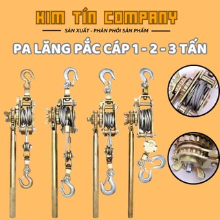 Pa lăng lắc cáp 1 tấn - 2 tấn - 3 tấn, ba lăng cáp lắc tay tải trọng 3 tấn cáp 6ly dài 1.5 mét dùng trong cáp quang