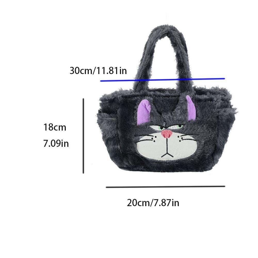 Shanhai Túi Xách Tay Bằng Vải Bông Hình stitch Mèo lucifer Hoạt Hình Phong Cách Hàn Quốc Đựng Đồ Mua Sắm Du Lịch