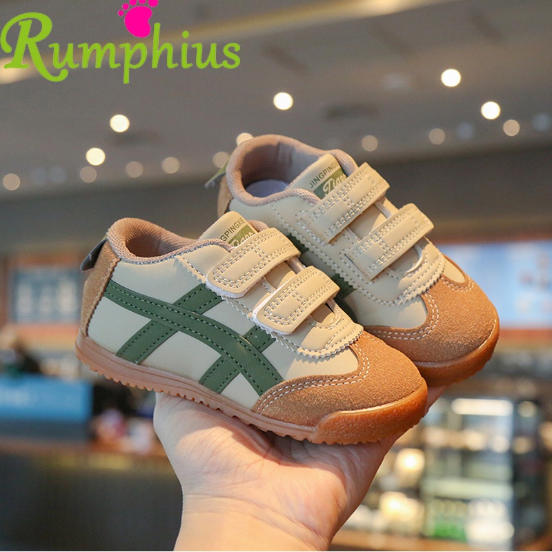 Rumphius Giày Thể Thao Bằng Da Đế Mềm Nhẹ Thoải Mái Chống Trượt size 21-30 Dành Cho Bé Trai Và Bé Gái