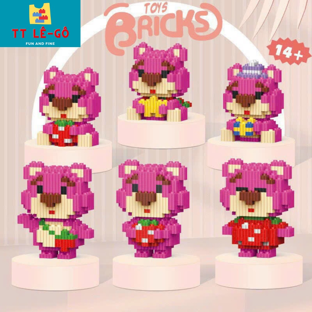 N02 Lắp Ráp lego Gấu Dâu Lotso