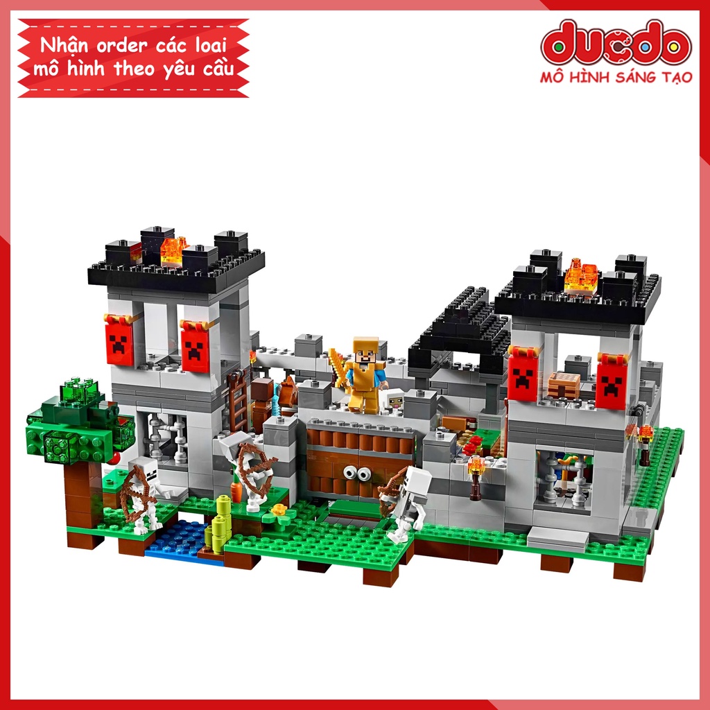 No 1095 Lắp ghép Minecraft The Fortress - Pháo đài - Đồ chơi Xếp hình Mô hình 21127