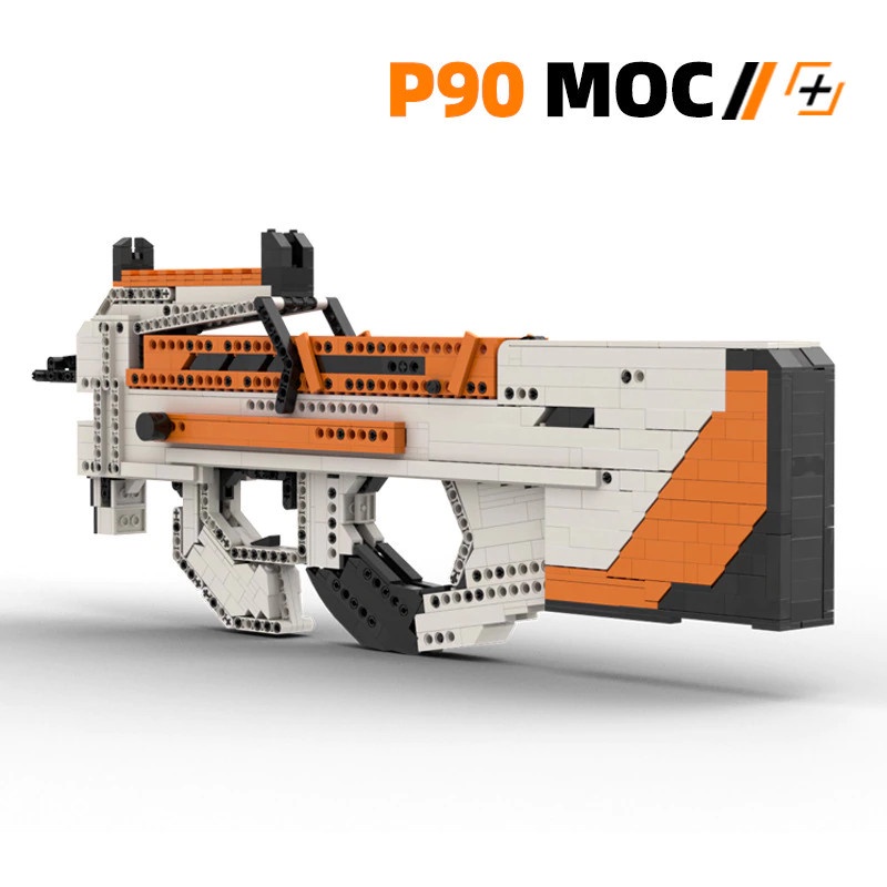 Xả hàng Lắp Ráp Kiểu LEGO, Free Fire Mô Hình P90 Asiimov, P90 Black Ice Với Của Kevin183 Với 1200+ Mảnh Ghép đẹp tặng xe