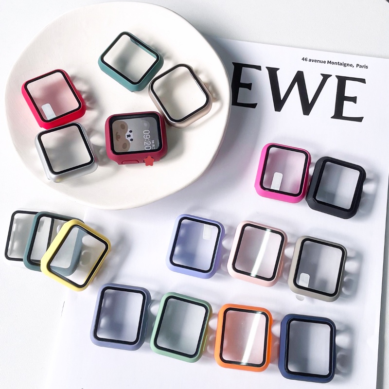 Kính Ốp Bảo Vệ Màn Hình Và Kính Cường Lực Cho iwatch series 49mm 45mm 41mm 44mm 40mm 42mm 38mm iwatch 9 ultra 2 8 7 6 se 5 4 3 2 1