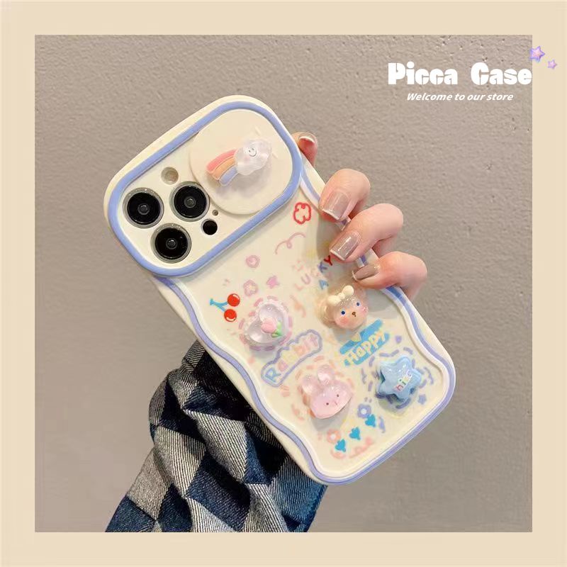 Ốp Điện Thoại silicon Hình Gấu Thỏ 3d Cho iphone 11 14 12 13 pro max 7plus xr 7 8 6 6s plus se 2020 x xs max