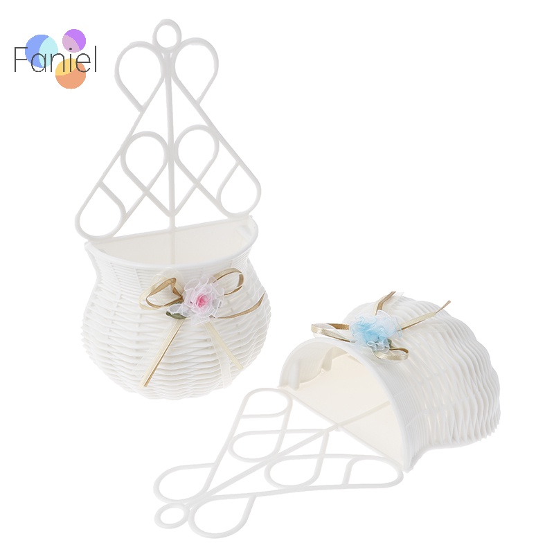 Bình Hoa Treo Tường Bằng Mây Nhân Tạo Trang Trí Sân Vườn diy
