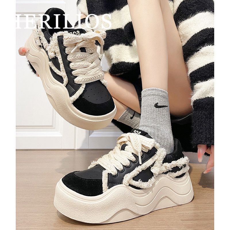 HERILIOS Giày Thể Thao Thiết Kế Mới Thoáng Khí Giày thể thao nữ Thoải mái Chất lượng cao Đế linh hoạt Sang trọng FLF2300CHY 41Z231008