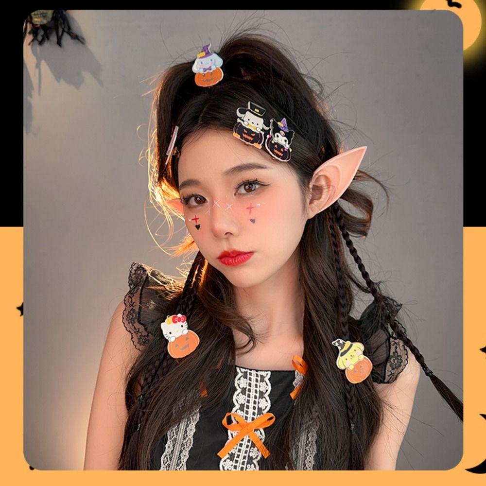 Cabeza Kẹp Tóc Hoạt Hình Phong Cách kuromi my melody Cho Lễ halloween