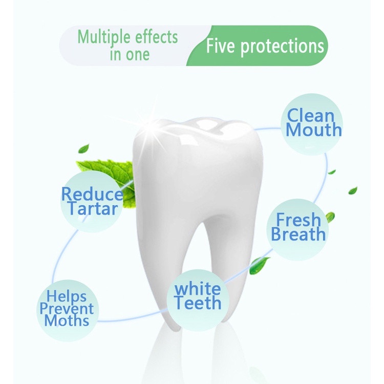 Kem Đánh Răng Chứa Bạc Hà Khô Xơ Làm Sáng Răng Chống Ẩm