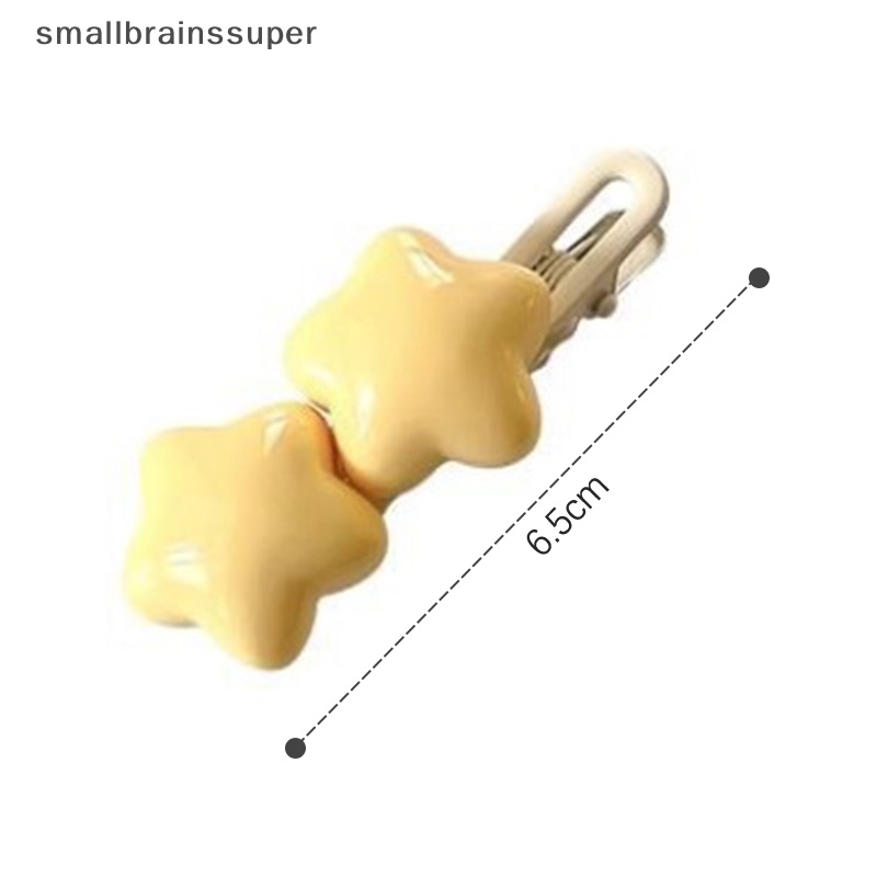 Smallbrainssuper Kẹp Tóc Hình Ngôi Sao / Đám Mây / Gấu / Thỏ / Gấu Hoạt Hình Dễ Thương Thời Trang Mùa Hè Cho Bé Gái sbs