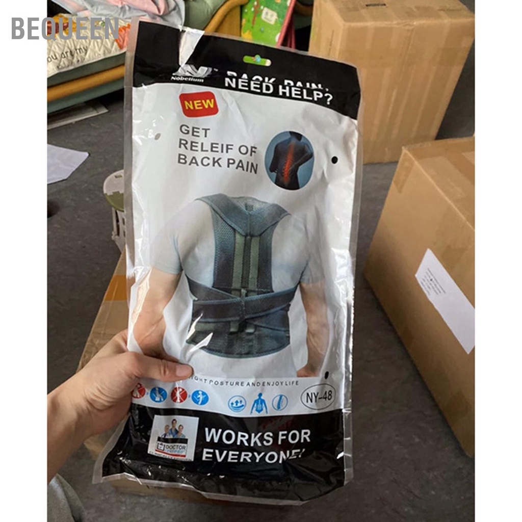 Bequeen Chỉnh sửa tư thế Độ đàn hồi cao Thoáng khí Điều chỉnh thoải mái Bài nẹp lưng cho trường học văn phòng tại nhà