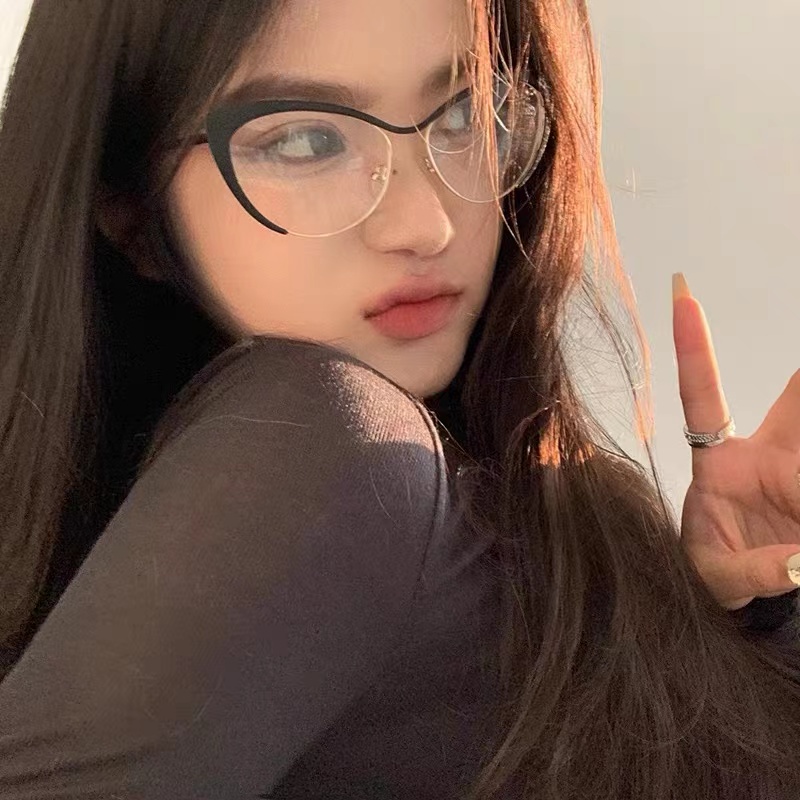 COD Thời Trang Kính Mắt Mèo Chống Ánh Sáng Xanh Phong Cách vintage Phương Tây