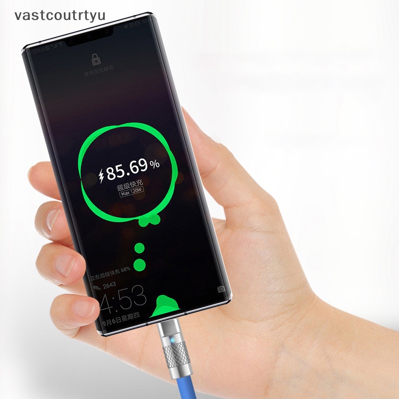 Vas Dây Cáp Sạc Nhanh usb Loại c 120w Cho Điện Thoại Di Động / Xe Hơi