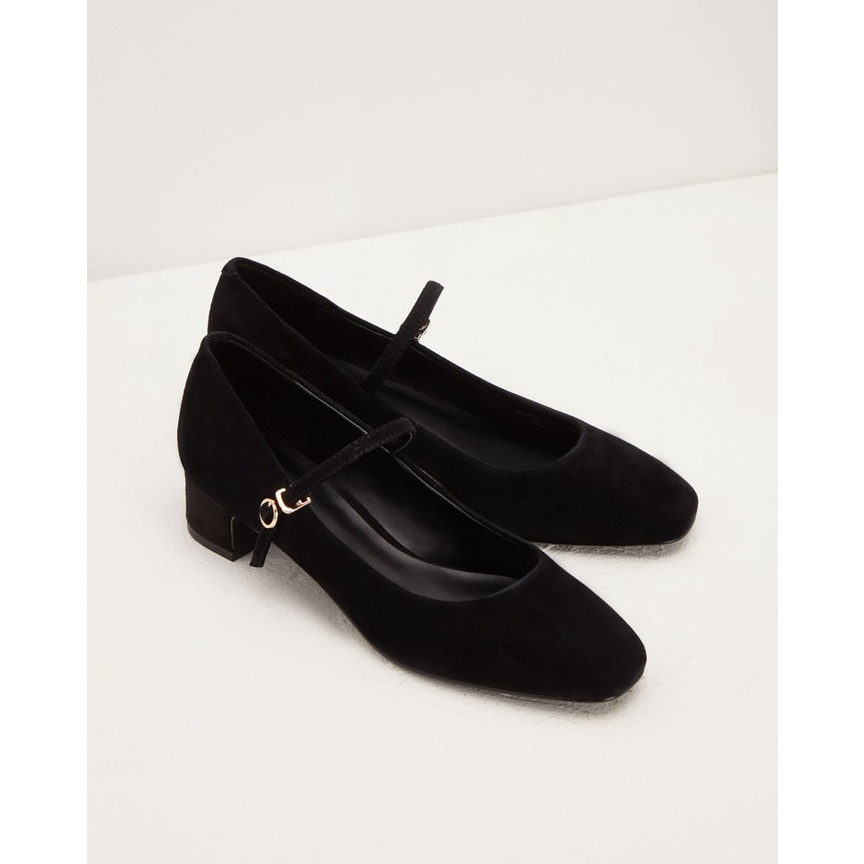 Giày cao gót PEDRO mũi vuông da cừu cổ điển PW1-26220052