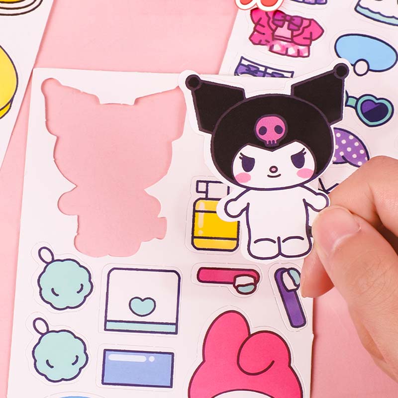 Sanrio Đồ Chơi Cuốn Sách kuromi melody diy Không Cắt Êm Ái Giáo Dục Cho Bé Gái