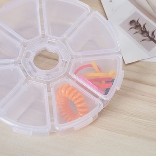Storage Box 8 Slots Plastic Case Craft Organizer Container Accessories