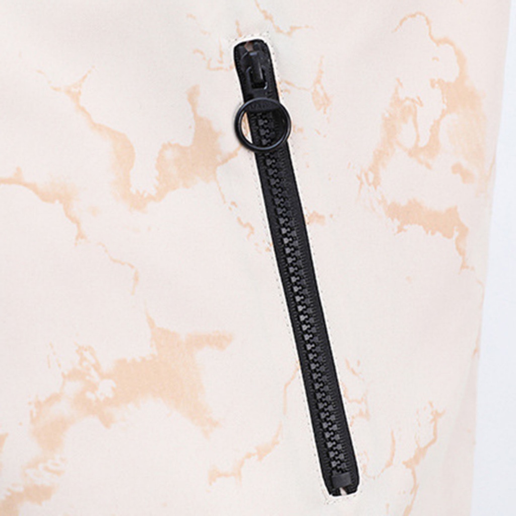 Endso.mx Áo Khoác Dáng Rộng Thoáng Khí In Họa Tiết Rằn Ri Có Túi Khóa Kéo Thời Trang Mùa Xuân Thu Cho Nam